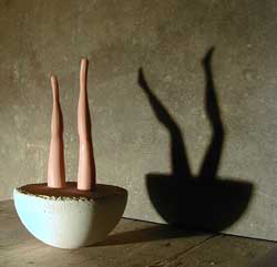 Mafiöse Beine in Beton